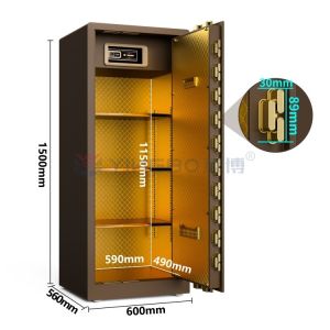 Cheap Dual Alarm Large Solid Steel High End Home Safes 120kg For Security YB/RS-150 for sale