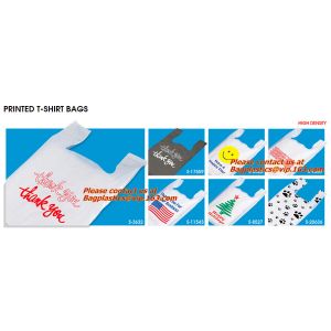 Biodegradable Reusable Plastic T-Shirt Bag Eco Friendly Compostable Grocery