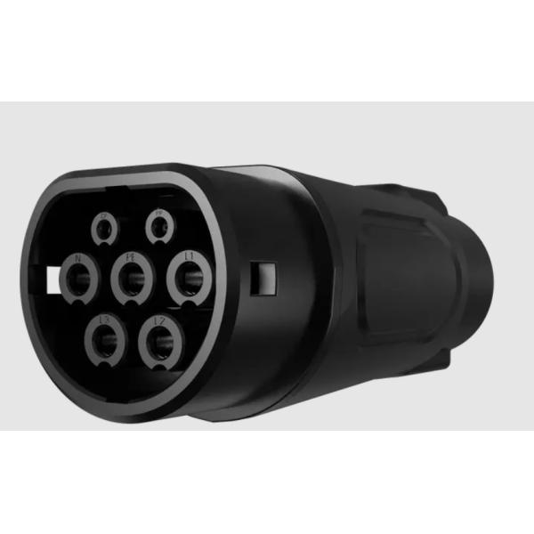 AC Type 1 To Type 2 Adapter EV Cable Connector 32A 250V