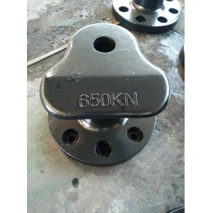 650KN Working Load Marine Mooring Bollard With Cast Iron Material Customized