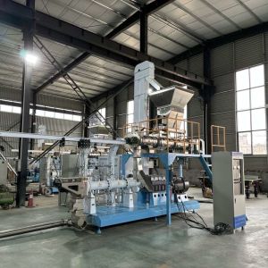 TWIN SCREW FEED EXTRUDER TILAPIA FLOATING FISH FEED PRODUCTION MACHINE CE / SGS