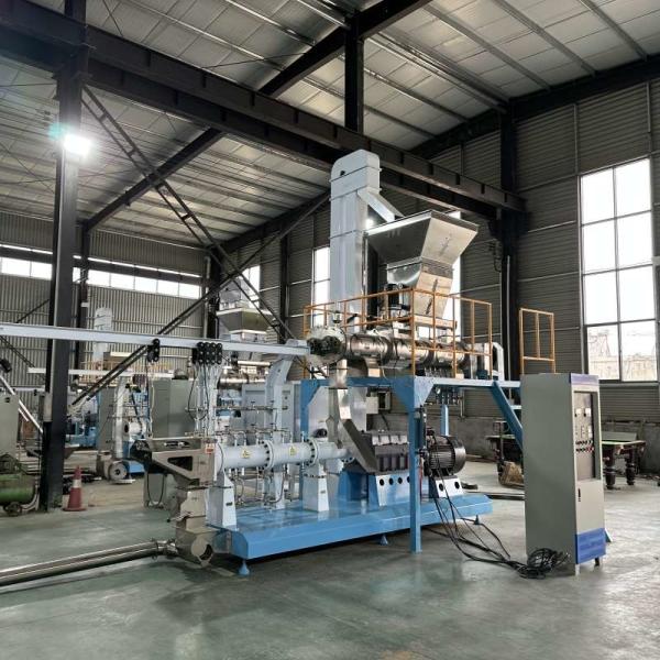 TWIN SCREW FEED EXTRUDER TILAPIA FLOATING FISH FEED PRODUCTION MACHINE CE / SGS
