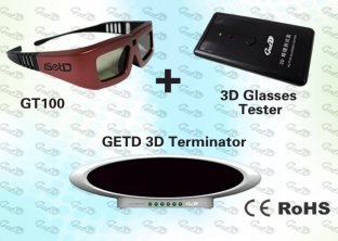 IR 3D Emitter and IR 3D Glasses for 3D Cybercafé