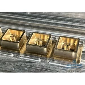 Stable Gold Plated Brass CNC Machining For Electronics Customized