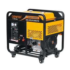 Easy To Operate Genset Welder Generator , Diesel Powered Welder Compact