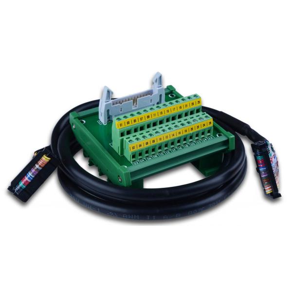 Quality IDC26P IDC 26Pin Male Connector Terminal Block Adater Breakout Board DIN Rail Mount With 1M Cable wholesale