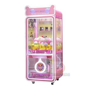 Customized Coin Operated Toy Vending Arcade Doll Claw Machine with Bill Acceptor