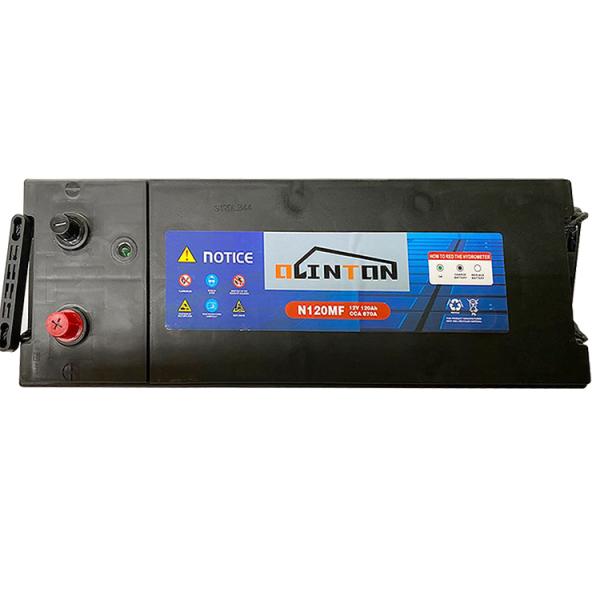 Excavator Sealed Lead Acid Battery Heavy Duty N120MF 12v 120ah CCA870A