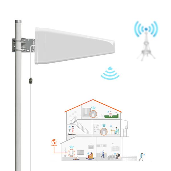 50Ω Input Impedance 12dbi LPDA Antenna for Outdoor Wireless WiFi N Female