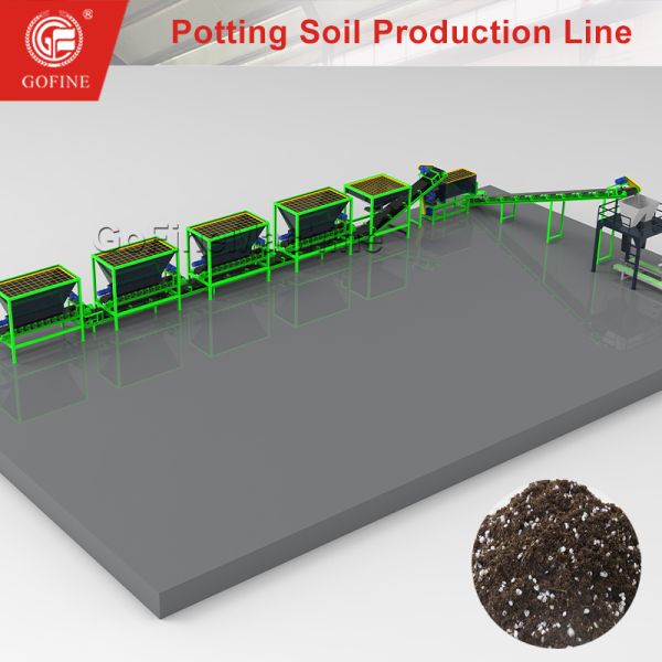 Quality Growing Medium Production Line Potting Mix Processing Machine wholesale