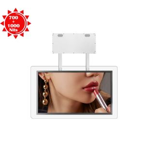 Hanging High Brightness LCD Display Dual Screens With 700nits 65" 4K Touching