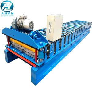 Colored Steel IBR Corrugated Roofing Sheet Roll Forming Machine With Delta PLC