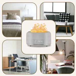 HOMEFISH 400ml Bluetooth Alarm Clock Aroma Diffuser Ultrasonic Smart Humidifier