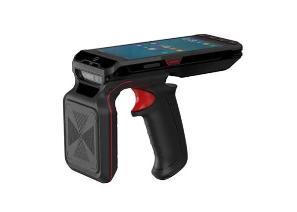 Quality 5.5" Android Handheld Mobile Phone UHF RFID Reader Terminal With NFC 2D Barcode Scanner wholesale
