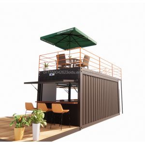 10ft 20ft Two-story Pop-up Container Bar designed with Modern Design Style and