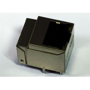 203501 Vertical RJ45 Jack 100M Magnetic Integrated, THT Shielded