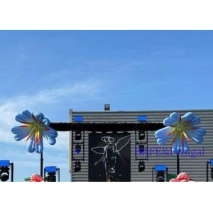 Giant Outdoor Inflatable Art Festival Cartoon Atmosphere Decoration With LED