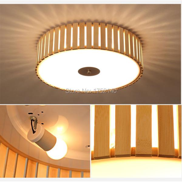 Handmade Bamboo Ceiling Lights. round D48cm Living room Bedroom Art Deco lighting(WH-WA-32)