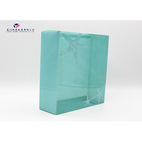 Full Blue Color PET Custom Printed Plastic Boxes Easily Assembled Long Life Time