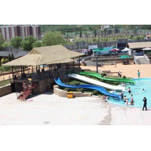 Customized Children Water Slides Amusement Park Games With Galvanized Steel