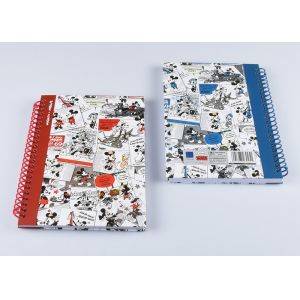 Spiral / Y - O Binding Hardcover Graph Notebook Full Color Printing And Laser