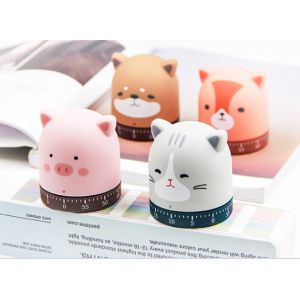 ABS Mechanical Kitchen Timer 7*7*8 Cm Environmental Protection