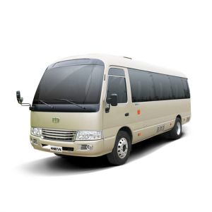 China Diesel Engine 7m LHD RHD Leaf Spring Coaster Buses 27 Seats on sale