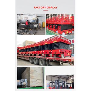 High Quality4m 6m 8m 10m 12m 14m 320Kg Capacity Electric Mobile Scissor Lift