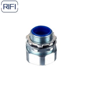 China 1/4 Flexible Conduit Accessories Dpj Type Flex To Box Male Connector on sale