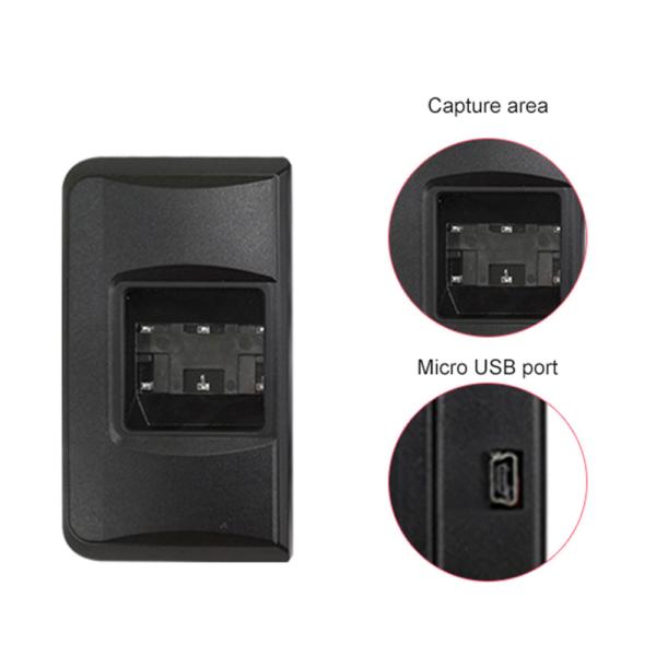 Quality HFSecurity HFOS300 Dual And Rolling Fingerprint Scanner With USB Interface  Charging And Communication Port wholesale