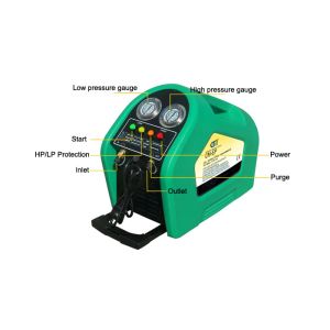 R407C Single Cylinder AC Recovery Unit Portable Automotive AC Recovery Machine