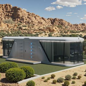 Cheap Steel Structure Capsule House with Hollow Glass for Hotels for sale