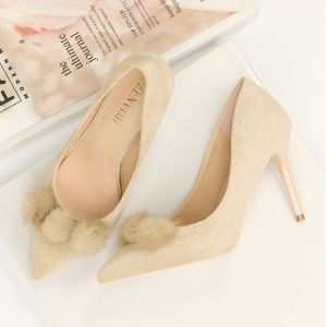 ZM002 929-42 Korean Version 2020 New Pointed Pumps Stiletto High Heels Large