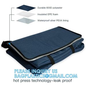 Insulated Food Delivery Bag with Support Frame and Plastic Bottom Plate,Grocery