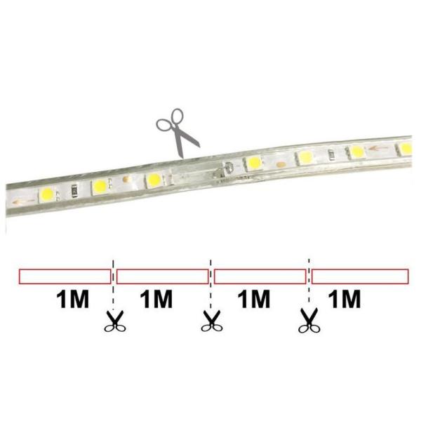 Rgb Led Flexible Strip Lights 7.2w Ip67 30 Pieces Led 22lm For Home Decoration