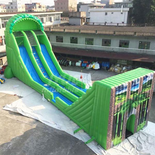 Commercial Playground Equipment Inflatable Sports Game Tall Inflatable Zip Line