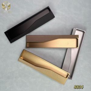 China Minimalist Aluminum Cabinet Handles Reinforced Hidden Mounting on sale