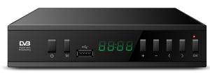 Cheap FAT12 FAT32 DVB T2 HEVC H.265 Set Top Box Subtitle Telex DVB-C Cable Receiver for sale