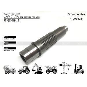 0629801 ZX60 Excavator Final Drive Shaft for Excavator Transmission System