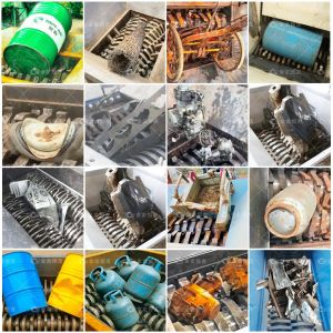 Double Shaft Scrap Metal Shredder with 6400×2700×3500 mm Size 2000×1490 mm Feed