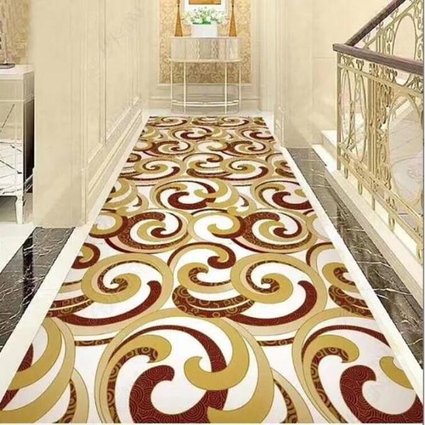 Tulip And Peony Flower Entrance Large Commercial Floor Mat Hotel Corridor Corridor Stairway