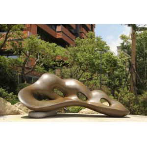 China Modern Large Outdoor Bronze Sculpture , Hotel Art Deco Bronze Sculptures on sale