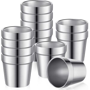 6 Ounces Insulated Stainless Steel Drinking Cups Stackable