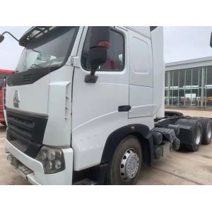Double Axles Used 420HP 6X4 Sinotruk Howo Tractor Head  Second Hand Truck