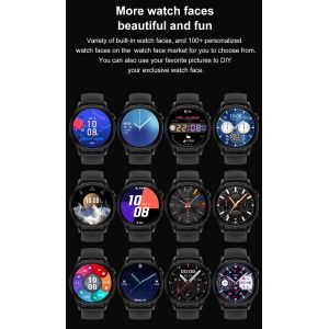 1.36inch IP68 Waterproof BlE5.0 DT Smart Watch ECG PPG For Heart Rate