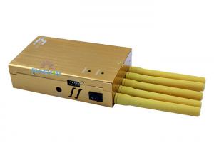 China Yellow Color 5 Antennas 3G 4G Signal Jammer Block GPS WiFi For Anti -Tracking on sale