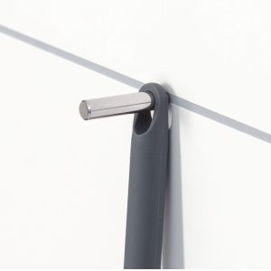 Stainless Steel Window Squeegee With Silicone Blade / Hook