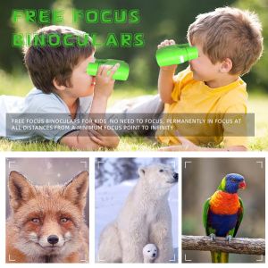 8x21 Toy Jungle Compass Binoculars For Kids Bird Watching Travelling Hiking