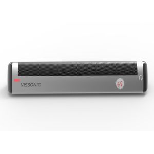 Digital Conference Room Microphone Array Delegate Unit Black Color Simple Design