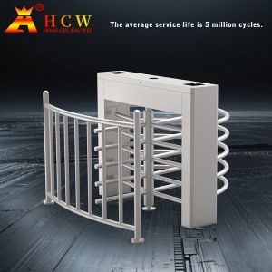 HCW Stainless Steel Full Height Turnstile with Programmable Control Power Off